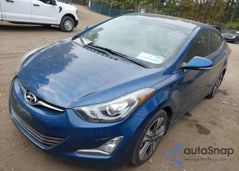 2016 Hyundai Elantra Sport z USA, uszkodzony, nr VIN KMHDH4AHXGU488958